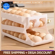 Egg Organizer Egg Tray Organizer For Refrigerator Auto Roll Egg Container Egg Storage Box
