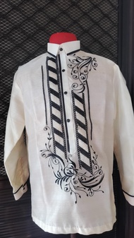 Barong for Men in Black Embroidery