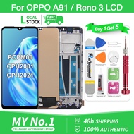 Original LCD for OPPO A73 4G 2020 / A91 / F17 / F15 / K7 5G / Reno 3 LCD Display Screen Touch Screen