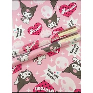 Wallpaper sticker wall size 45cmx 10m character kuromi gh300 wallfoam 3d premium pvc