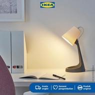IKEA SVALLET Lampu Meja Kerja Plastik Warna Abu-Abu/Putih