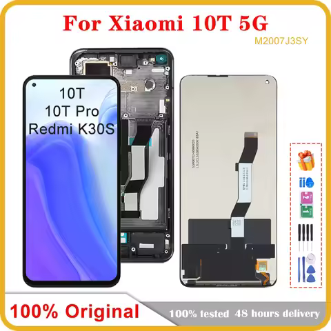 6.67" Original For Xiaomi Mi 10T Pro 5G M2007J3SG LCD Display Touch Screen Digitizer For Mi10T 5G Re