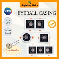 LED Eyeball Fitting/Casing Black/White Downlight Casing
