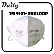 DAILY + /  [READY STOCK] 3M KN95 9501+/P2  [0NE PC] Disposal Elastic Ear Loop Protective Face Mask 3m kn95 Comfy  topeng