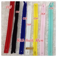 Hkk plastic zipper 30cm
