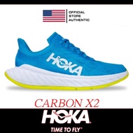 【100% authentic】Hoka Carbon X2 Diva Blue Citrus running Shoes for Men Sneakers