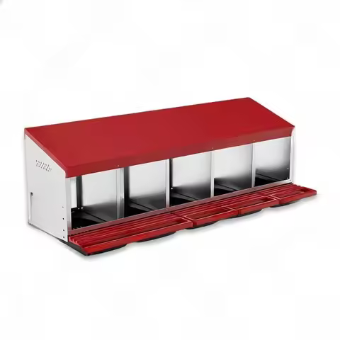5 Room Chicken Nesting Box Chicken Hen Nesting Boxes Roll Away Eggs Collection