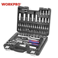 WORKPRO 108PC Tool Set for Car Repair Tools Mechanic Tool Set Sockets Set