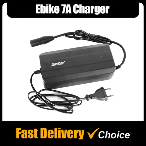 ChamRider Ebike 7A Battery Charger 36V 42V 48V 54.6V 52V 58.8V for Li-ion Battery Pack EURO XLR 3 Pi