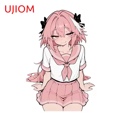 UJIOM Astolfo Anime Sticker Kawaii Femboy Fanart Stickers Laptop Waterproof Scratch Proof Kitchen Cu