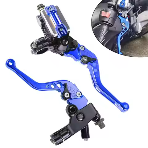 1Pair Universal 22mm 7/8" Motorcycle Hydraulic Adjustment Brake Clutch Master Cylinder Reservoir Lev