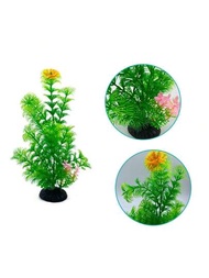 1入組水族箱裝飾塑料水草模擬植物，適用於魚缸造景