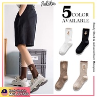 [1 PAIR][DARA Women Teddy Tube Cotton Long Sock 1 Pair Student Stockings Crew Stoking Muslimah女袜子]