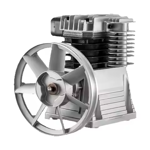 SucceBuy Air Compressor Heads Piston Twin Cylinder Single Stage 2.2KW 375L/MIN 12CFM 11Bar 159.5PSI 