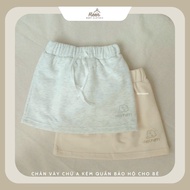 [Có sẵn] Chân váy cho bé gái dáng A vải cotton chân cua Heenstore