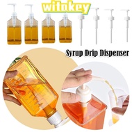 WITAKEY Coffee Syrup Press Bottle, 5/8/10CC 1600ml Syrup Drip Dispenser, Durable with Scale Large Ca