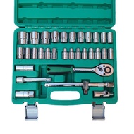 Socket Wholesale Parts Auto Repair Parts Set 32 Socket Mirror Wrench Ratchet Wrench Wrench Blue Ribb