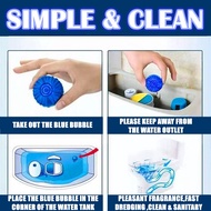 (1 Piece) Magic Auto Toilet Bowl Cleaner Blue Bubble Flush Bathroom Clean Individual Packaging