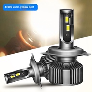 4300K Warm Yellow Light High Brightness LED Headlight 12V Car 24V Truck LED Car Bulb H7 H4 H1