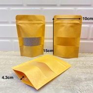 50 Sheets STANDING POUCH Kraft Paper / Kraft Paper Ziplock / Ziplock Kraft / Ziplock Laminated Paper