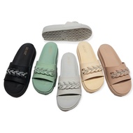 Bara~Bara Women's Rubber Sandals with Mote Chain JSL895V-128NEW (B1)