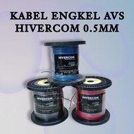 KABEL BINTIK ENGKEL AVS 0.5 MM HIVERCOM METERAN kabel bintik engkel warna 0.5mm hivercom