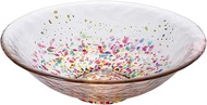 Aderia F-71934 Tsugaru Vidro Shallow Pot, Hanabi Gold, Maximum 6.3 x Height 1.8 inches (16 x 4.5 cm)