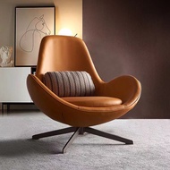 Single-Seat Sofa Chair Balcony Lazy Light Luxury Rotating Leisure Chair Designer Egg Chair Egg Shell