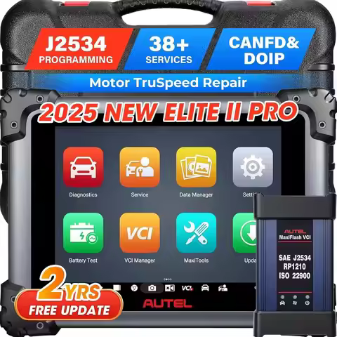 Autel MaxiSys Elite II Pro Scanner Automotivo Elite 2 Pro 2 Years Update J2534 ECU Reprogramming Too