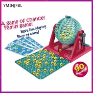 [yminjfbl] Bingo Game Set, Bingo Lottery Game, Traditional Bingo Machine Toy Bingo Set for Festivals