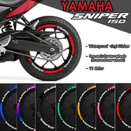 For Yamaha Sniper 150 Mags Sticker For Motocycle Wheel rim Set Accessories Reflective Waterproof Dec