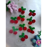 Pipe Cleaner - Cheery / Mini Fridge Magnet / Gift Idea / Teacher's Gift / Birthday Gift / Kawat Bulu