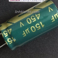 Capacitor 450V 150uf power capacitor 150uf 450V size 18x30mm