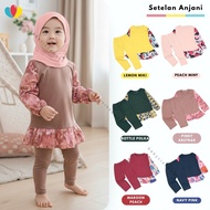 BC BC BC BC | Anjani Suit Size 2-5 Years Girls' Long Sleeve Character Motif Girls' Daily Clothes Set