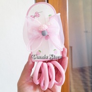 [Jp Ki-4b2s] Set of 5pcs Hair Rubber and Clips | Hair Tie