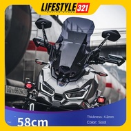 SYM Husky ADV150 Windshield 58cm Height Increase WIndshield Smoke Side Mirror Husky150
