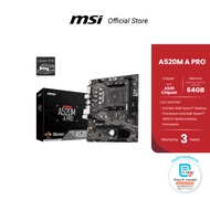 MSI MOTHERBOARD A520M-A PRO AM4 DDR4 (เมนบอร์ด)