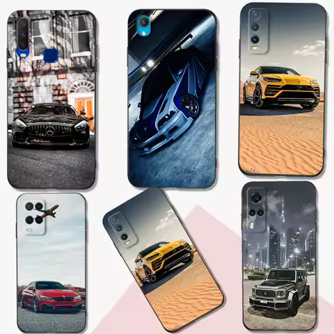 Black Tpu Case For Vivo Y52 Y70 Y70s Y70T Y71 Y71A Y72 Y73S Y75 Y76 Y75 Y81 5G 2020 Performance Spor