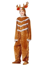 Elk Christmas Costume Adult Animal Costume Cartoon Cute Stage Performance Costume Party Costume