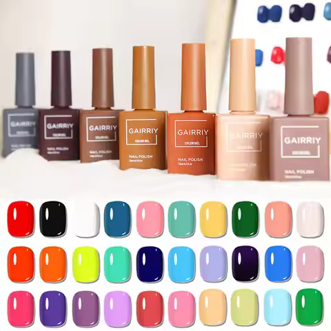 Gairriy Gel Nails Polish 120 Color UV Permanent Seedling Varnish Hybrid 15ml Semi-permanent Nail Art