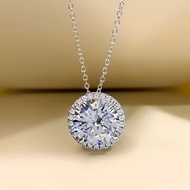 11x11mm 5ct Simulated Diamond Necklace