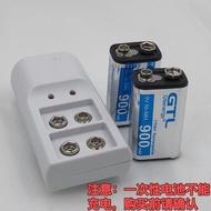 9V Ni-MH Charger 6F Multimeter Wire Finder Microphone Detector Remote Control Nine Volt.....