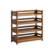 Shoe Rack Hardwood Organizer Multi-Tier Storage Shelf for Entryway Bedroom Small Spaces