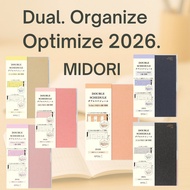 Midori Double Schedule Planner 2026 B6 Monthly - Multiple Colors Available