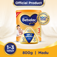 Bebelac 3 Madu GroGreat+ Susu Pertumbuhan Bubuk 800 GR