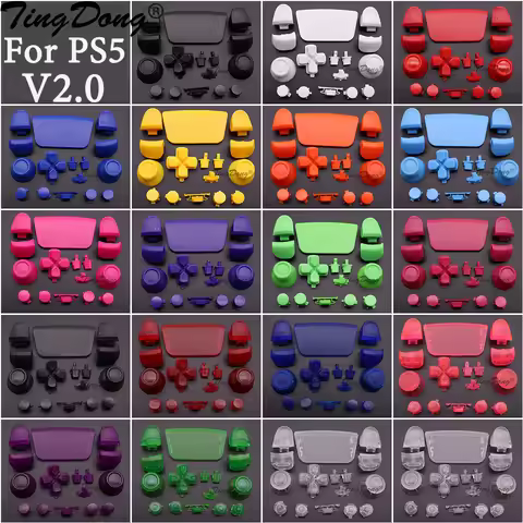 L1 R1 L2 R2 Button D-pad Share Buttons Kit Joystick Caps Replacement For PS5 V2 2.0 Controller Gamep