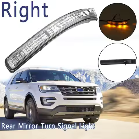 Car Right Side Wind Mirror Light Turn Signal Blinker Lamp for Ford Explorer 2011-2018 BB5Z-13B374-A 