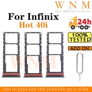 For Infinix Hot 40i X6528 X6528B Sim Card Tray Sim Card Slot Holder Card Holder Reader SD Slot Adapt
