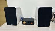 JAMO/尊寶C705時尚白色HIFI無源音箱書架箱音響+Fosi Audio MC351功放