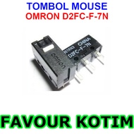 TOMBOL OMRON D2FC-F-7N MICRO SWITCH MOUSE BUTTON SMALL SWITCH 3 PIN D2FCF7N FVKOTIM
